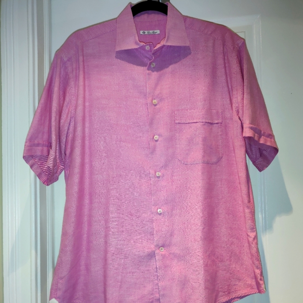 Loro Piana Fuschia 100% cotton shirt